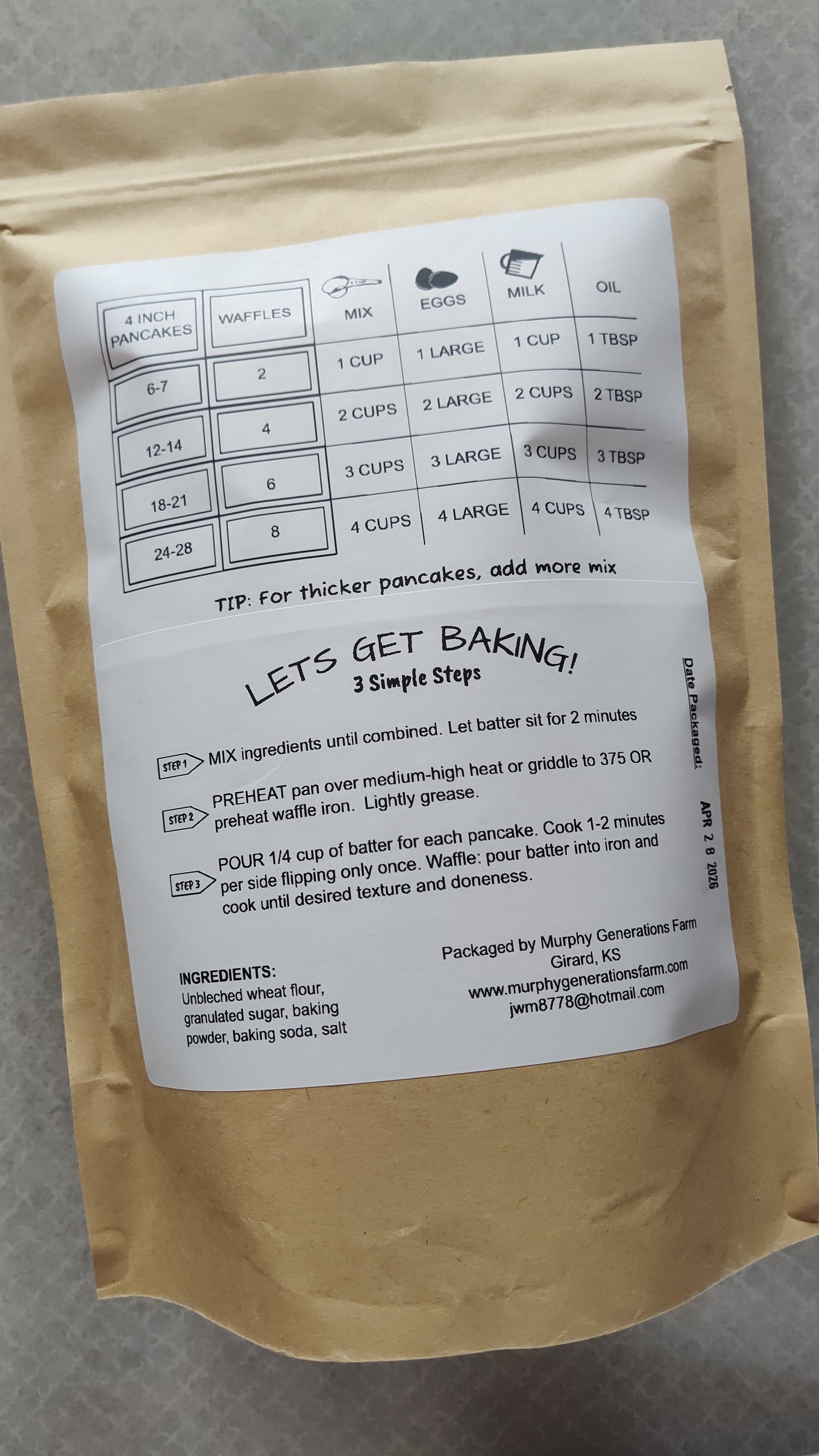 Pancake and Waffle Mix - Turkey Red Wheat