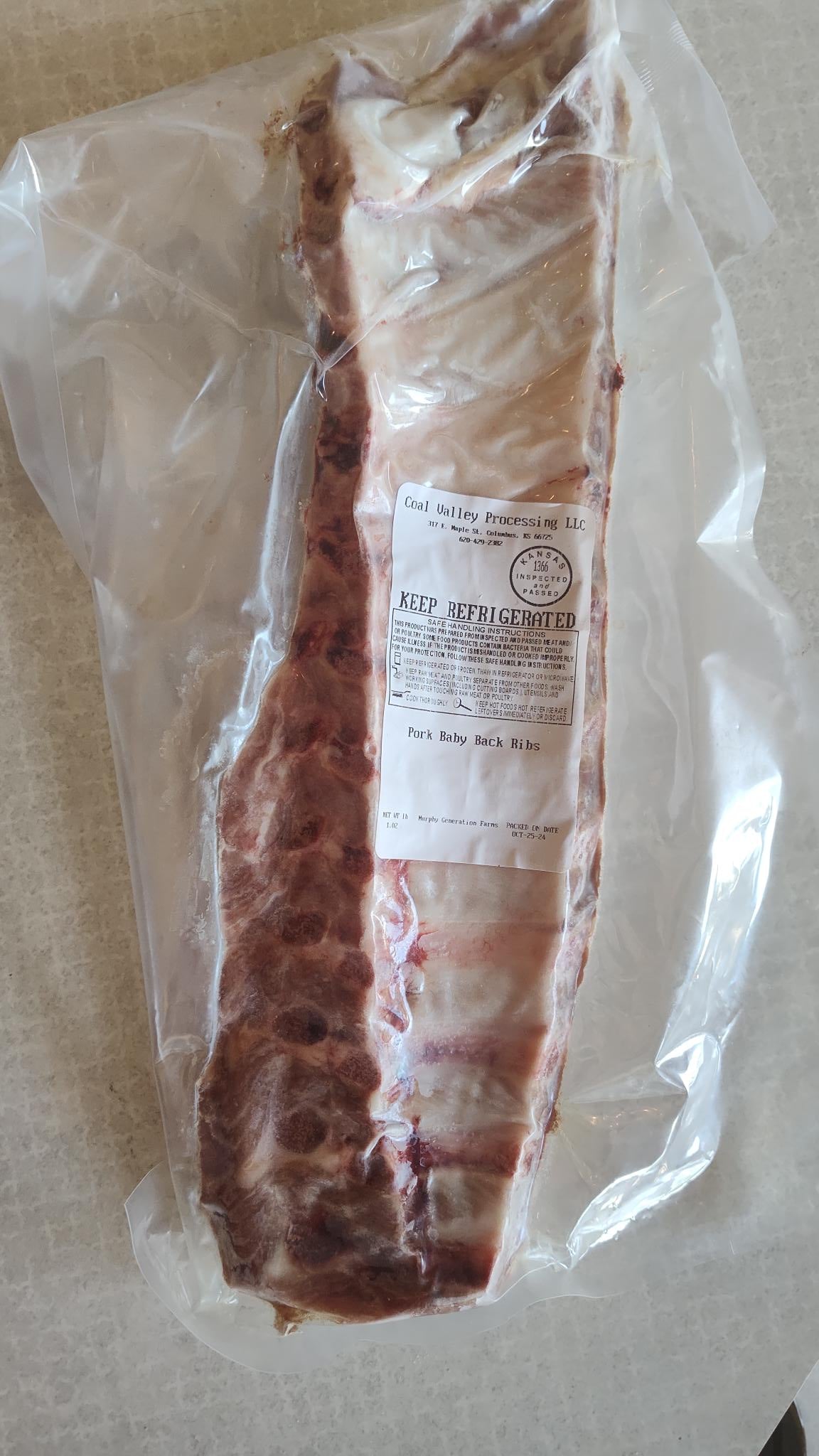 Pork Baby Back Ribs
